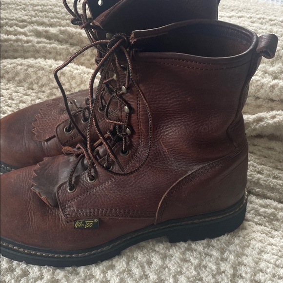 Adtec Men\'s Kiltie Work Chestnut Leather Boots main image 6